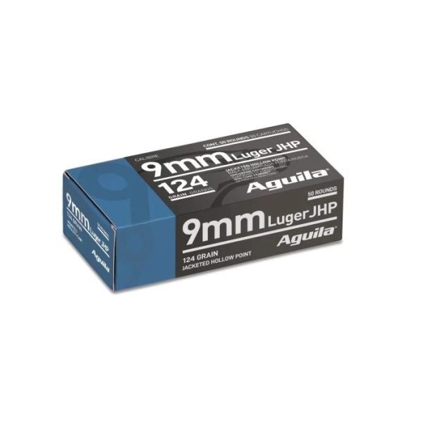 Aguila Ammunition 9mm Luger Handgun Ammo - 124 Grain | JHP