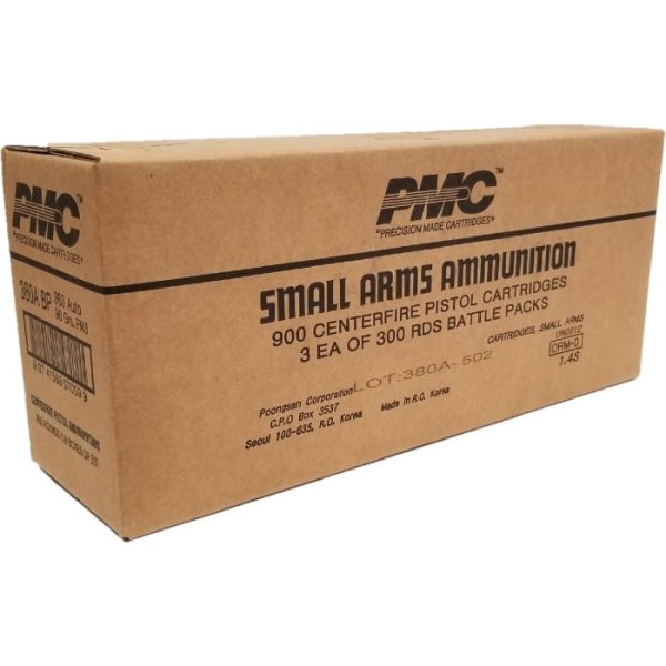 PMC Bronze Battle Pack .380 ACP Handgun Ammo - 90 Grain | FMJ - Image 2