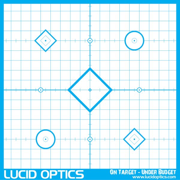 LUCID OPTICS Precision “Sight In” Target