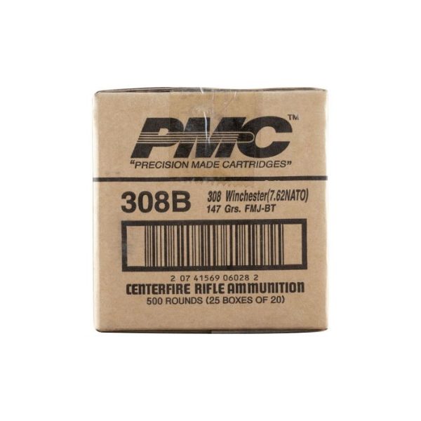 PMC Bronze .308 Winchester Rifle Ammo - 147 Grain | FMJ-BT - Image 2