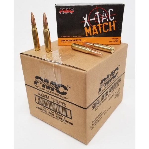 PMC X-TAC Match .308 Winchester Rifle Ammo - 168 Grain | OTM - Image 3